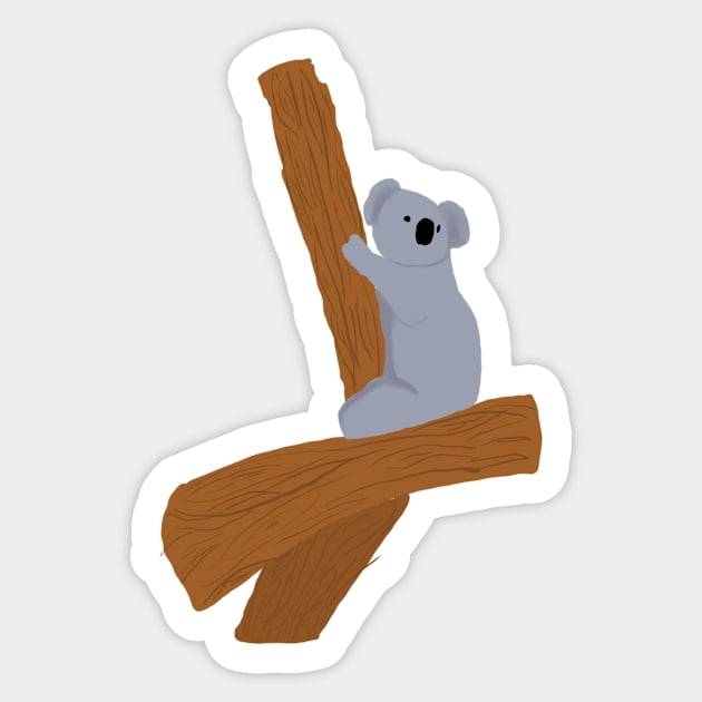 Pedro The Koala Sticker by Colzo Art